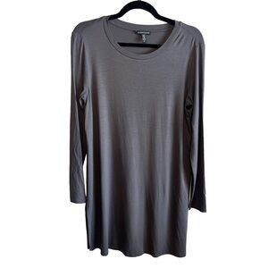 Eileen Fisher Viscose Jersey Crew Neck Dress Women’s S